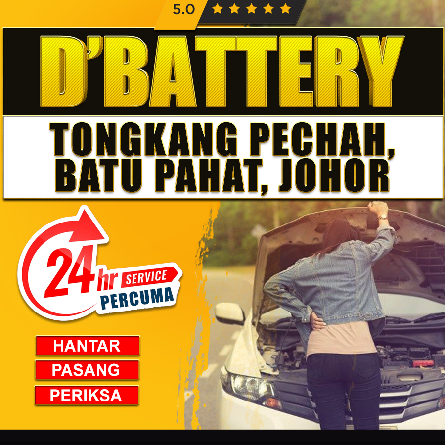 baterikereta com tongkang pechah