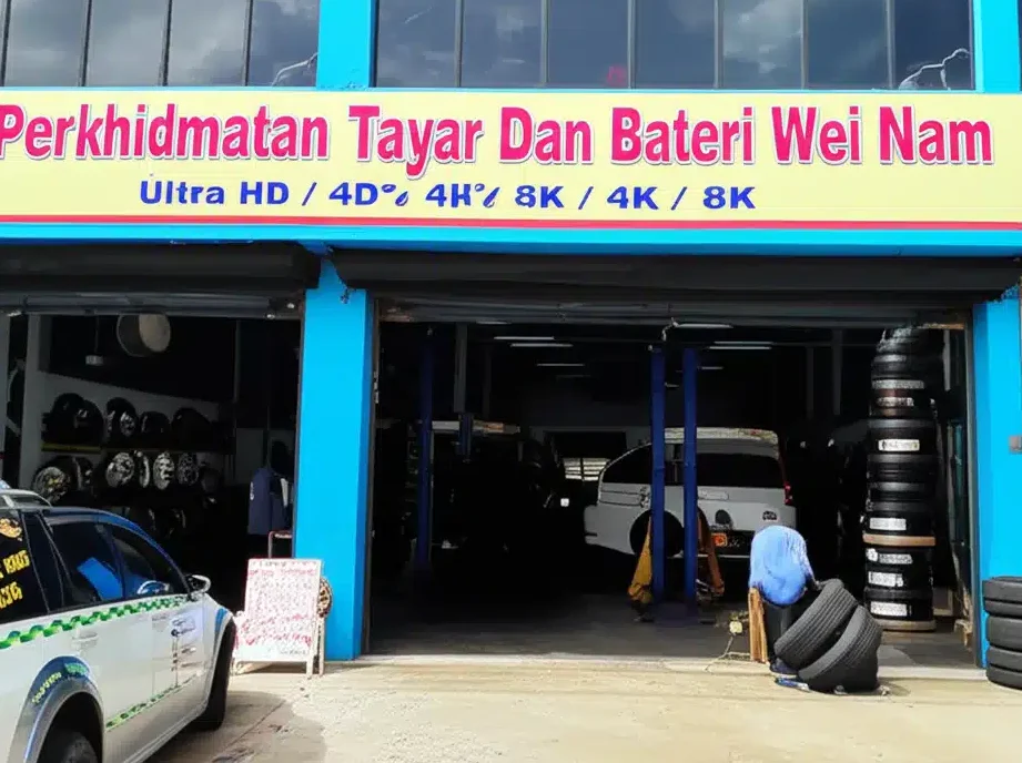 kedai membaiki kereta dan bateri wei chong